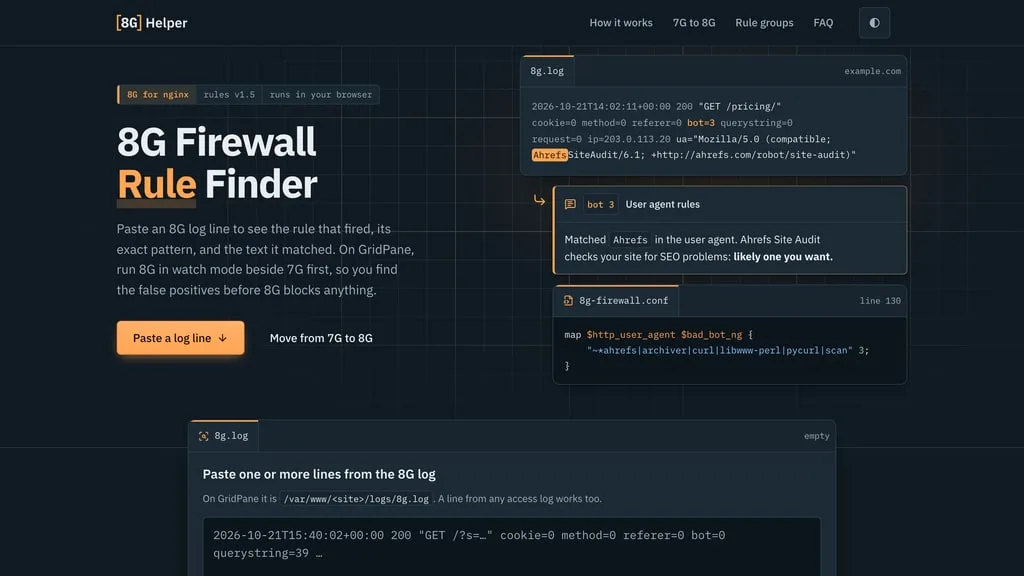 8G Helper — home page