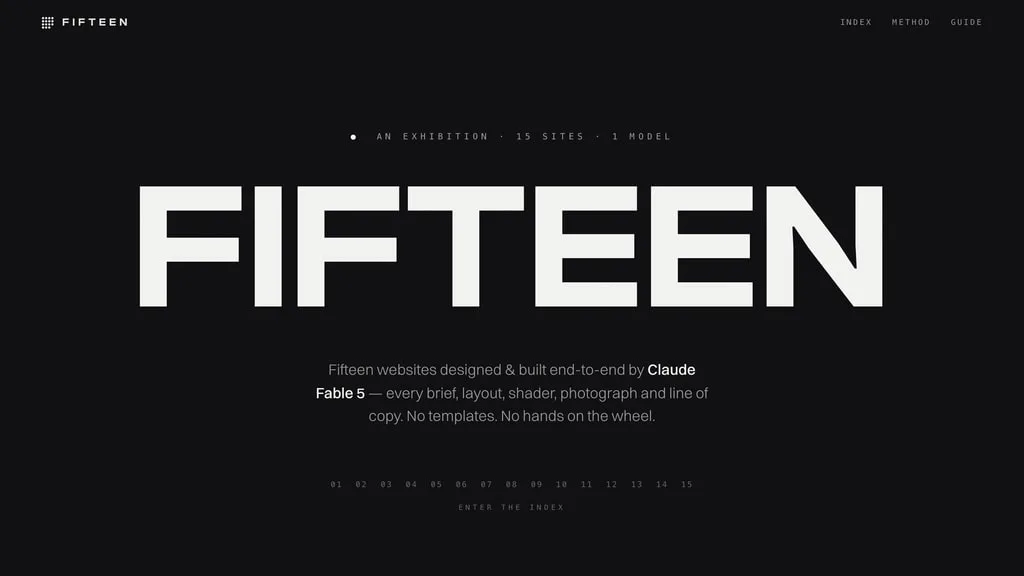 FIFTEEN — home page