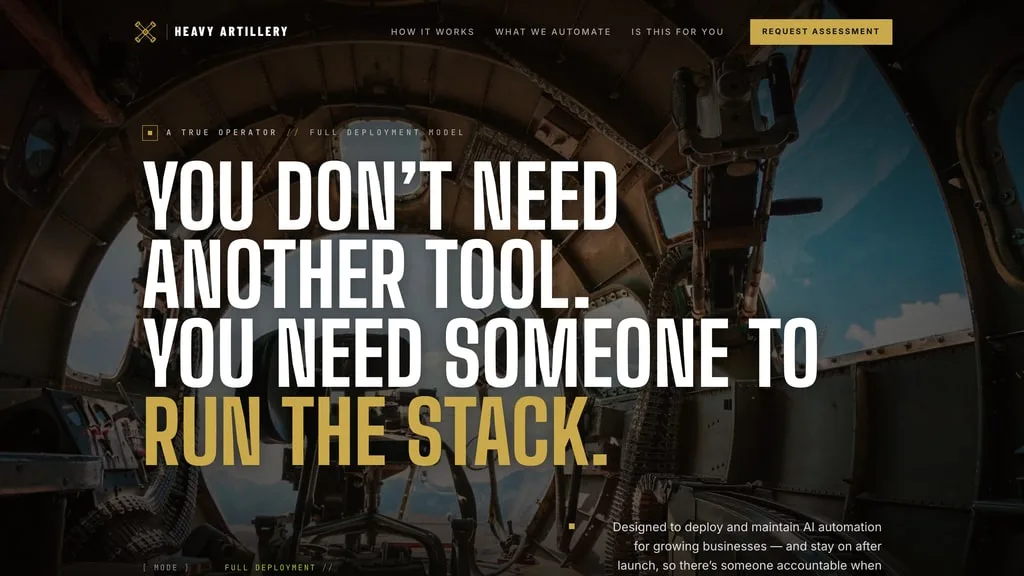 Heavy Artillery — home page