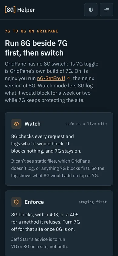 8G Helper — mobile 7G to 8G guide