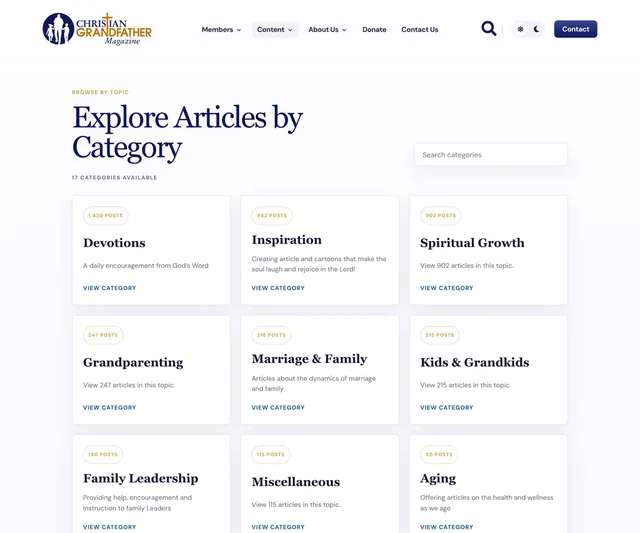 Christian Grandfather Magazine — desktop view 5 of 10