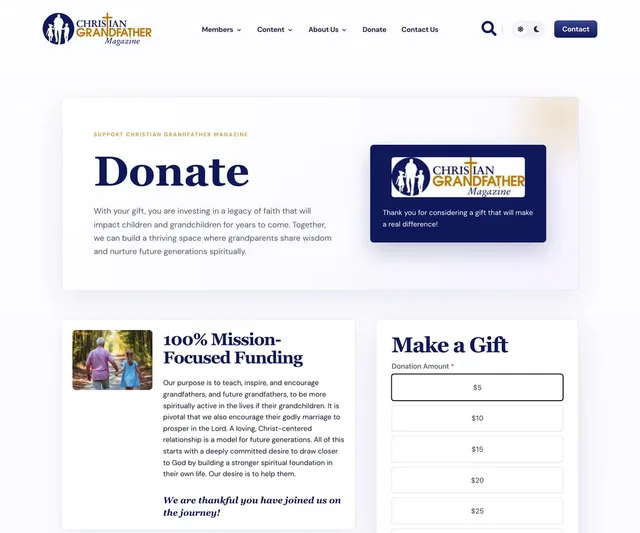 Christian Grandfather Magazine — desktop view 4 of 10