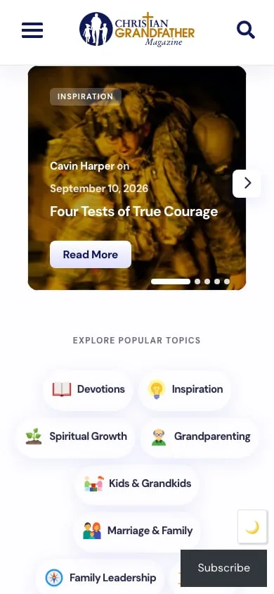 Christian Grandfather Magazine — Home — Mobile, after