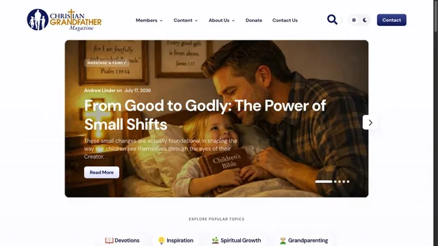Christian Grandfather Magazine — home page