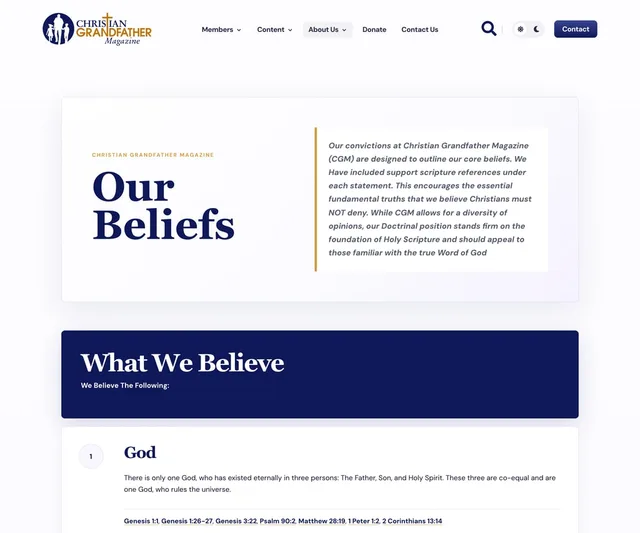 Christian Grandfather Magazine — desktop view 3 of 10