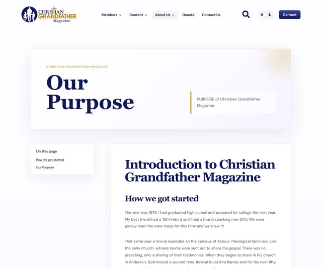Christian Grandfather Magazine — desktop view 2 of 10
