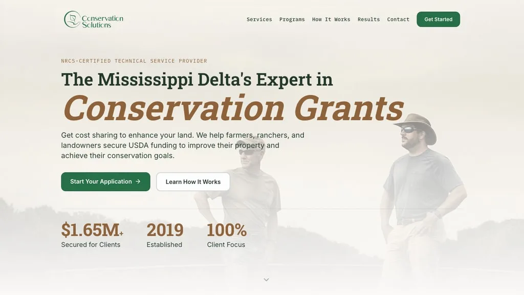 Conservation Solutions — home page