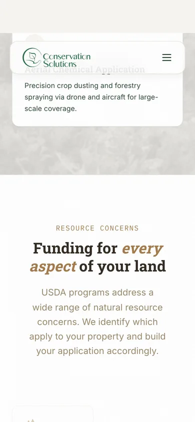 Conservation Solutions — mobile funding