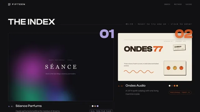 FIFTEEN — the index