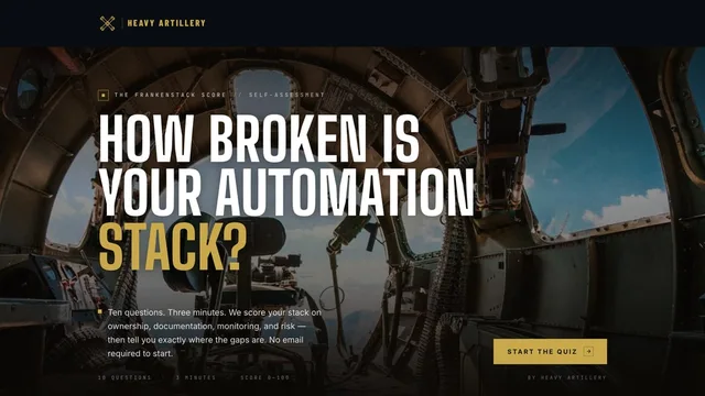 Heavy Artillery — Frankenstack Score quiz