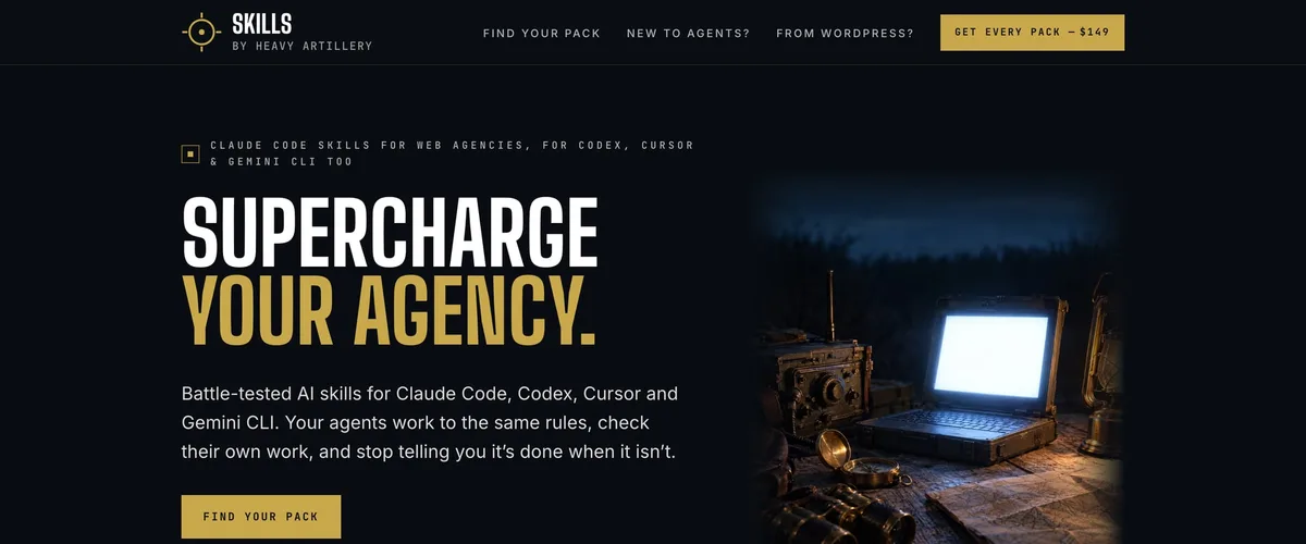 Heavy Artillery Skills — product site