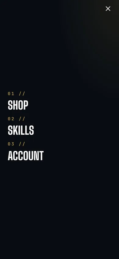 Heavy Artillery Skills — store menu