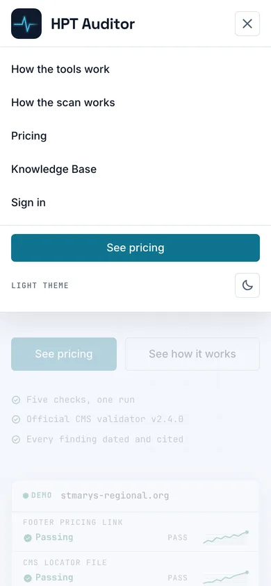 HPT Auditor — mobile view 7 of 9