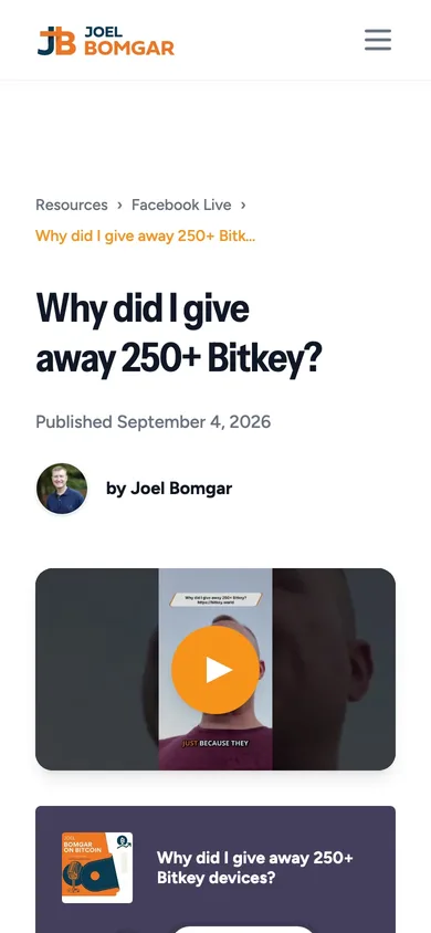 Joel Bomgar — mobile post