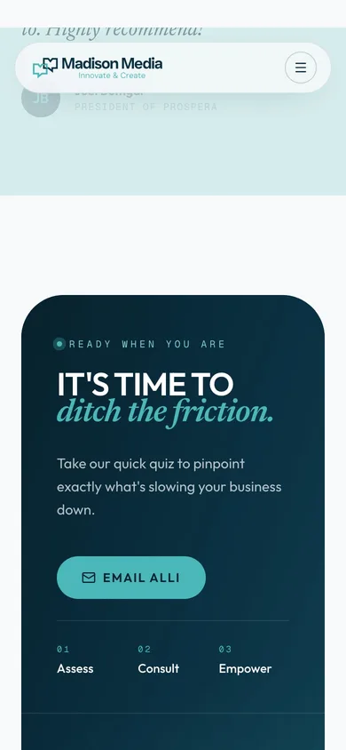Madison Media — mobile quiz