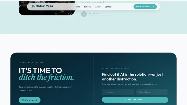 Madison Media — the Friction Finder quiz invitation