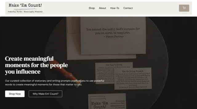 Make 'Em Count — home page
