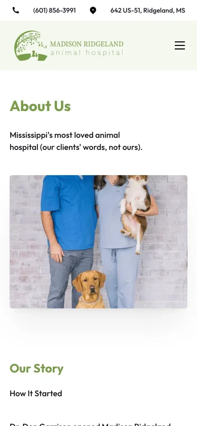 Madison Ridgeland Animal Hospital — mobile view 6 of 8