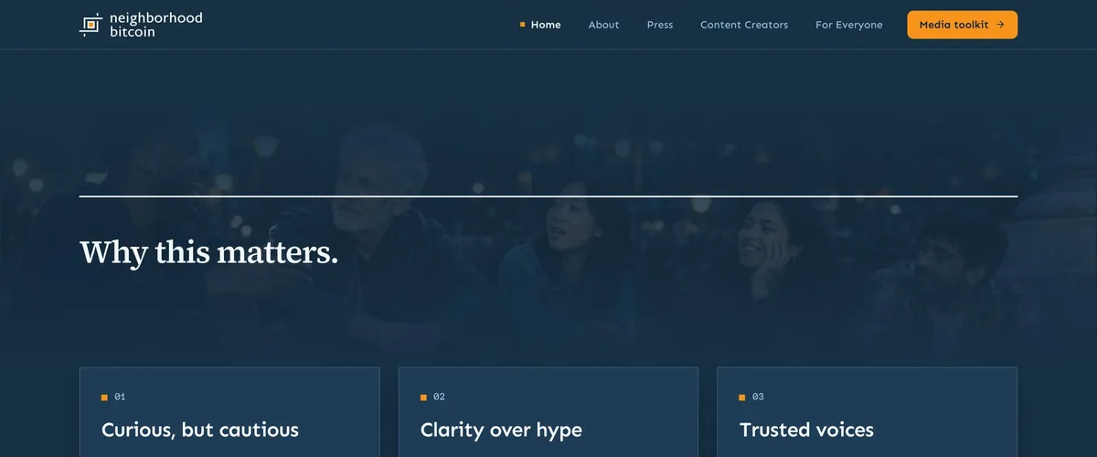 Neighborhood Bitcoin — home page