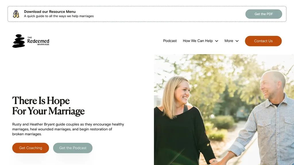 The Redeemed Marriage Podcast — home page