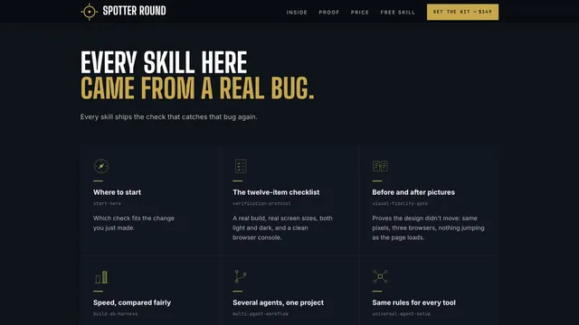 Spotter Round — the skills