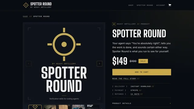 Spotter Round — store product page
